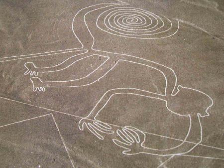 Lugares turísticos en Perú, Lineas de Nazca, el mono