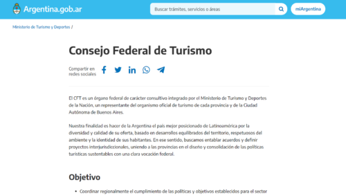 consejo federal de turismo de argentina